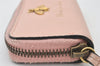Authentic GUCCI Vintage Animalier Bee Coin Case Purse Leather 498096 Pink 5847K