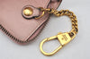 Authentic GUCCI Vintage Animalier Bee Coin Case Purse Leather 498096 Pink 5847K