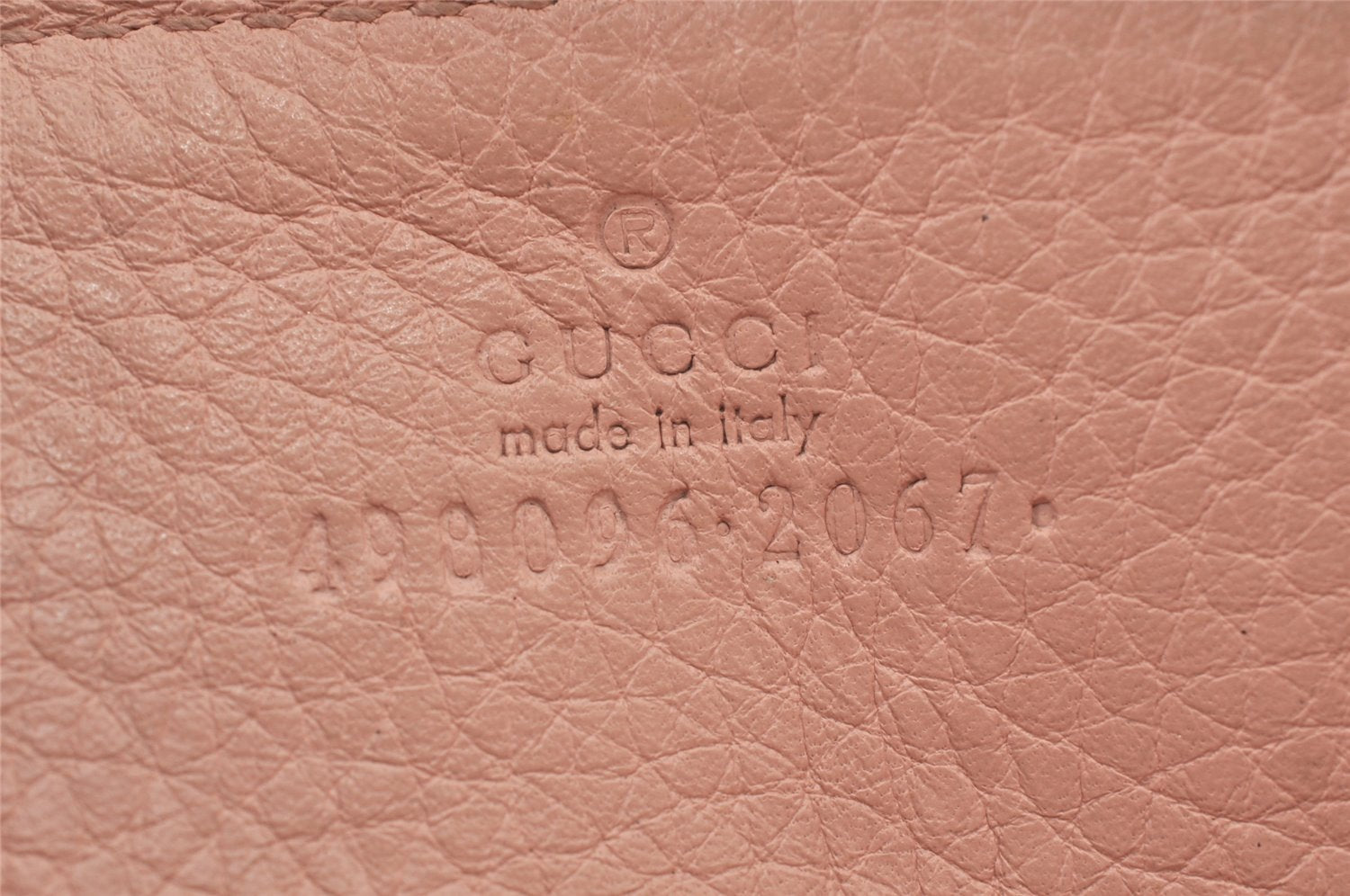 Authentic GUCCI Vintage Animalier Bee Coin Case Purse Leather 498096 Pink 5847K