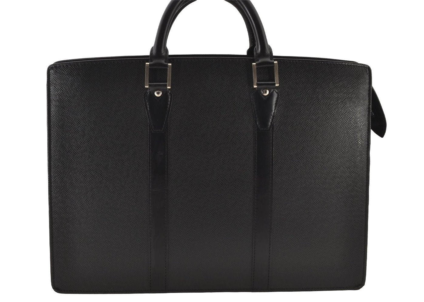 Auth Louis Vuitton Taiga Porte Documents Lozan 2Way Briefcase M30052 Black 5848J