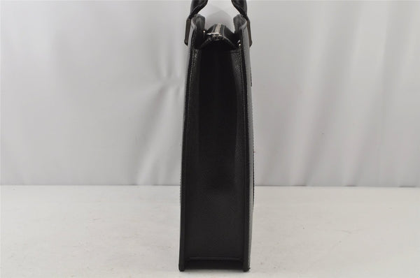 Auth Louis Vuitton Taiga Porte Documents Lozan 2Way Briefcase M30052 Black 5848J