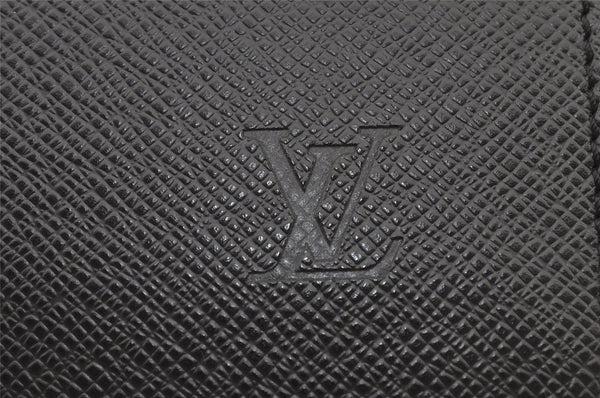 Auth Louis Vuitton Taiga Porte Documents Lozan 2Way Briefcase M30052 Black 5848J