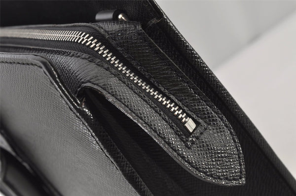 Auth Louis Vuitton Taiga Porte Documents Lozan 2Way Briefcase M30052 Black 5848J