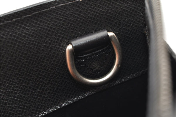 Auth Louis Vuitton Taiga Porte Documents Lozan 2Way Briefcase M30052 Black 5848J