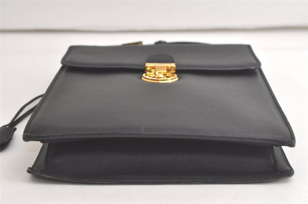 Authentic Salvatore Ferragamo 2Way Shoulder Hand Bag Leather Black SF 5848K