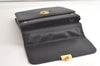 Authentic Salvatore Ferragamo 2Way Shoulder Hand Bag Leather Black SF 5848K