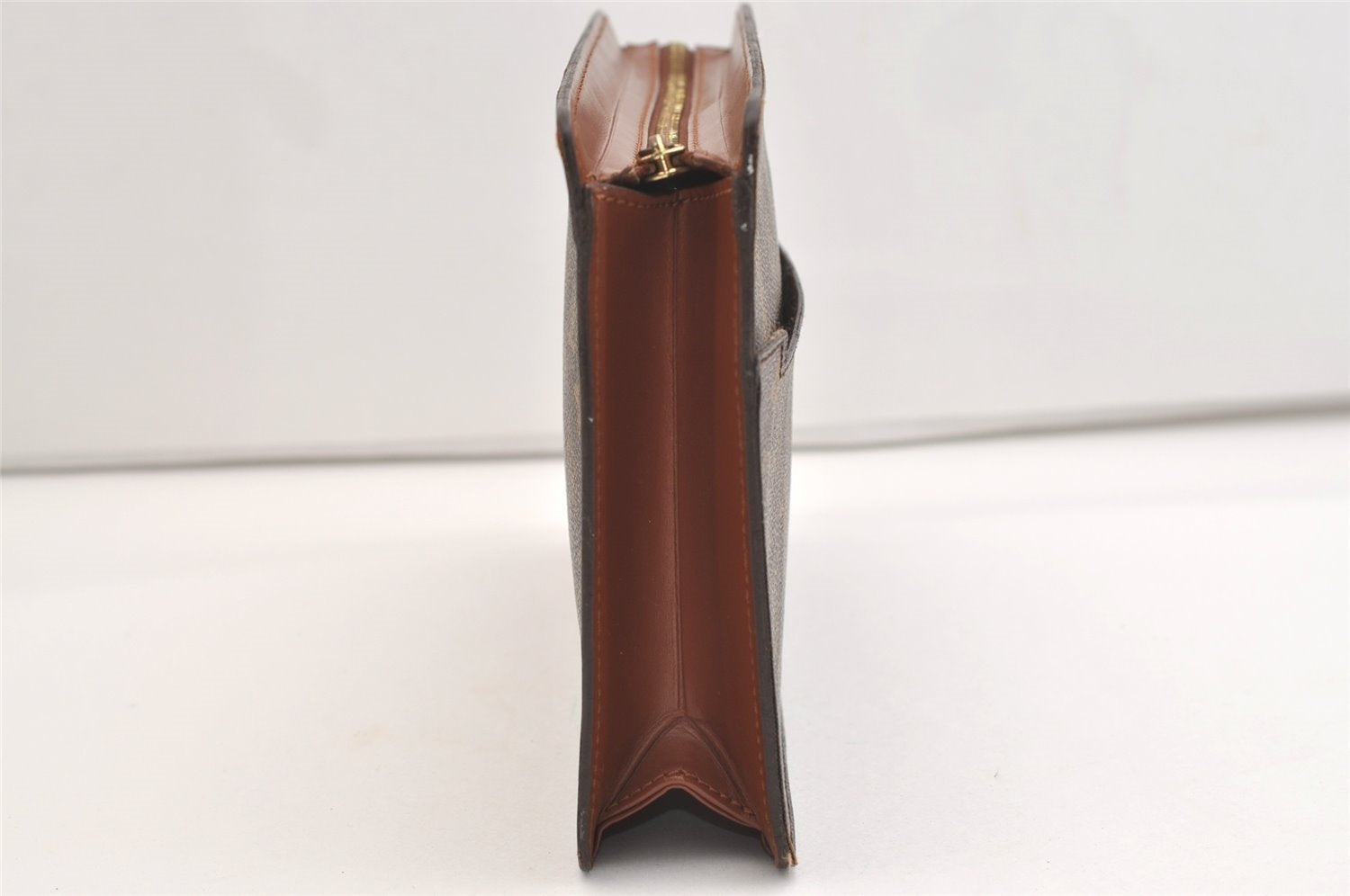 Authentic Louis Vuitton Monogram Pochette Homme Clutch Hand Bag M51795 LV 5850J