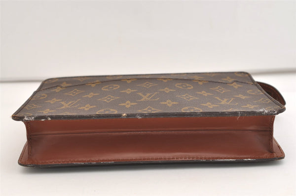Authentic Louis Vuitton Monogram Pochette Homme Clutch Hand Bag M51795 LV 5850J