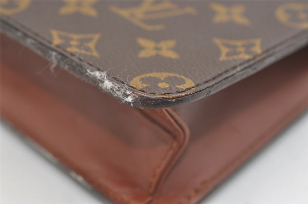 Authentic Louis Vuitton Monogram Pochette Homme Clutch Hand Bag M51795 LV 5850J