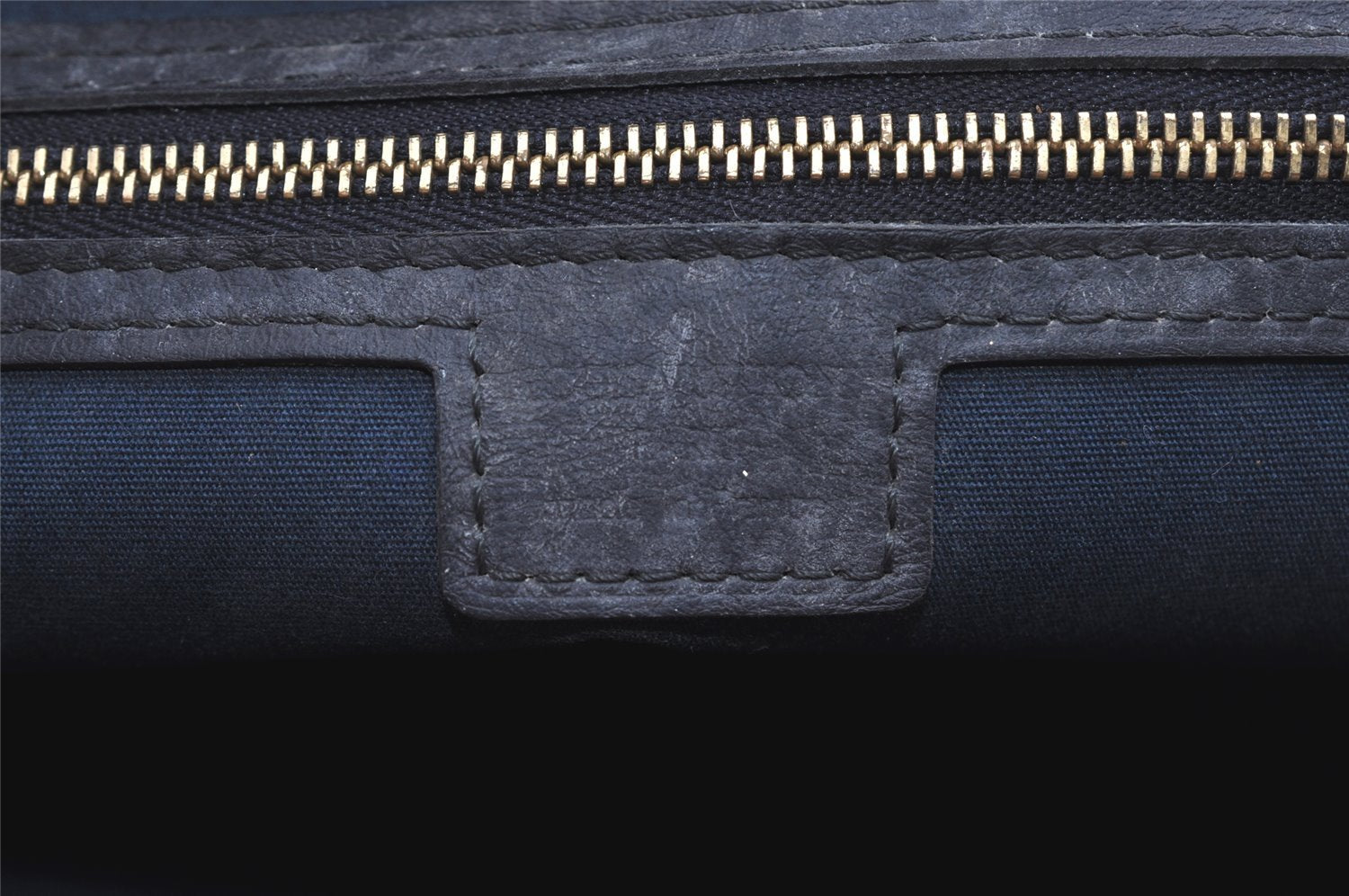 Auth Louis Vuitton Monogram Mini Josephine PM Hand Bag Dark Blue M92414 LV 5852I