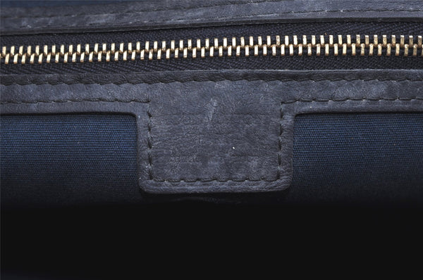 Auth Louis Vuitton Monogram Mini Josephine PM Hand Bag Dark Blue M92414 LV 5852I