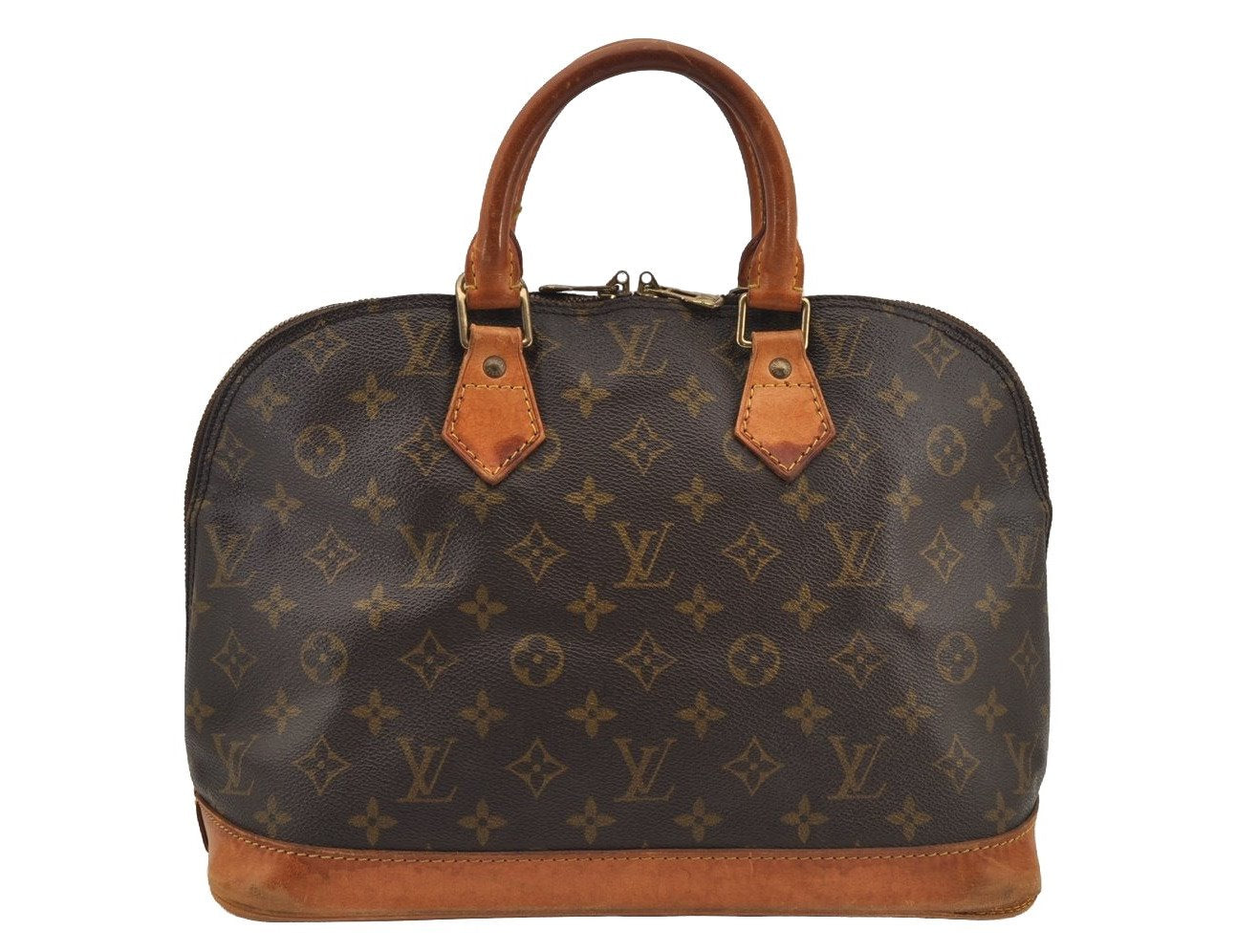 Authentic Louis Vuitton Monogram Alma Hand Bag Purse M51130 LV 5852J