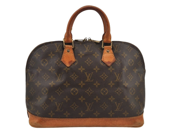 Authentic Louis Vuitton Monogram Alma Hand Bag Purse M51130 LV 5852J