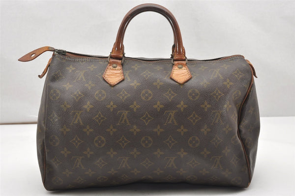 Authentic Louis Vuitton Monogram Speedy 35 Hand Boston Bag Old Model LV 5852K