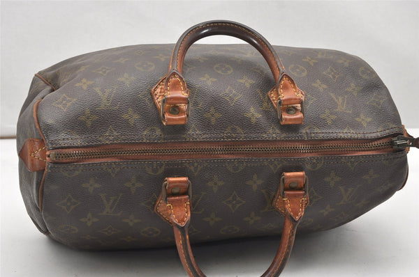 Authentic Louis Vuitton Monogram Speedy 35 Hand Boston Bag Old Model LV 5852K