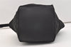 Authentic GUCCI Web Sherry Line Tote Hand Bag GG Nylon Leather Black 5853J