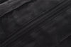 Authentic GUCCI Web Sherry Line Tote Hand Bag GG Nylon Leather Black 5853J