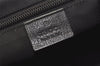 Authentic GUCCI Web Sherry Line Tote Hand Bag GG Nylon Leather Black 5853J