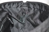 Authentic GUCCI Web Sherry Line Tote Hand Bag GG Nylon Leather Black 5853J