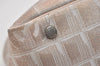 Authentic CHANEL New Travel Line Shoulder Tote Bag Nylon Leather Beige 5854J