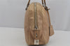 Authentic PRADA Vintage Leather Shoulder Hand Bag Beige 5855J