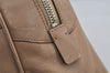 Authentic PRADA Vintage Leather Shoulder Hand Bag Beige 5855J