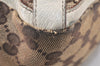 Authentic GUCCI Abbey Tote Hand Bag GG Canvas Leather 130739 Brown 5855K