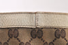 Authentic GUCCI Abbey Tote Hand Bag GG Canvas Leather 130739 Brown 5855K