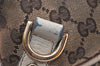 Authentic GUCCI Abbey Tote Hand Bag GG Canvas Leather 130739 Brown 5855K