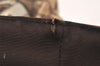 Authentic GUCCI Abbey Tote Hand Bag GG Canvas Leather 130739 Brown 5855K