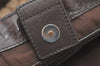 Authentic GUCCI Jockey Shoulder Tote Bag GG Canvas Leather 203546 Brown 5856K