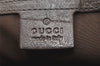 Authentic GUCCI Jockey Shoulder Tote Bag GG Canvas Leather 203546 Brown 5856K