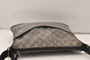 Authentic GUCCI GG Crystal Shoulder Bag PVC Leather 145857 Black Gold 5857K