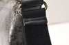 Authentic GUCCI GG Crystal Shoulder Bag PVC Leather 145857 Black Gold 5857K