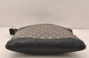 Authentic GUCCI GG Crystal Shoulder Bag PVC Leather 145857 Black Gold 5857K