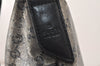 Authentic GUCCI GG Crystal Shoulder Bag PVC Leather 145857 Black Gold 5857K