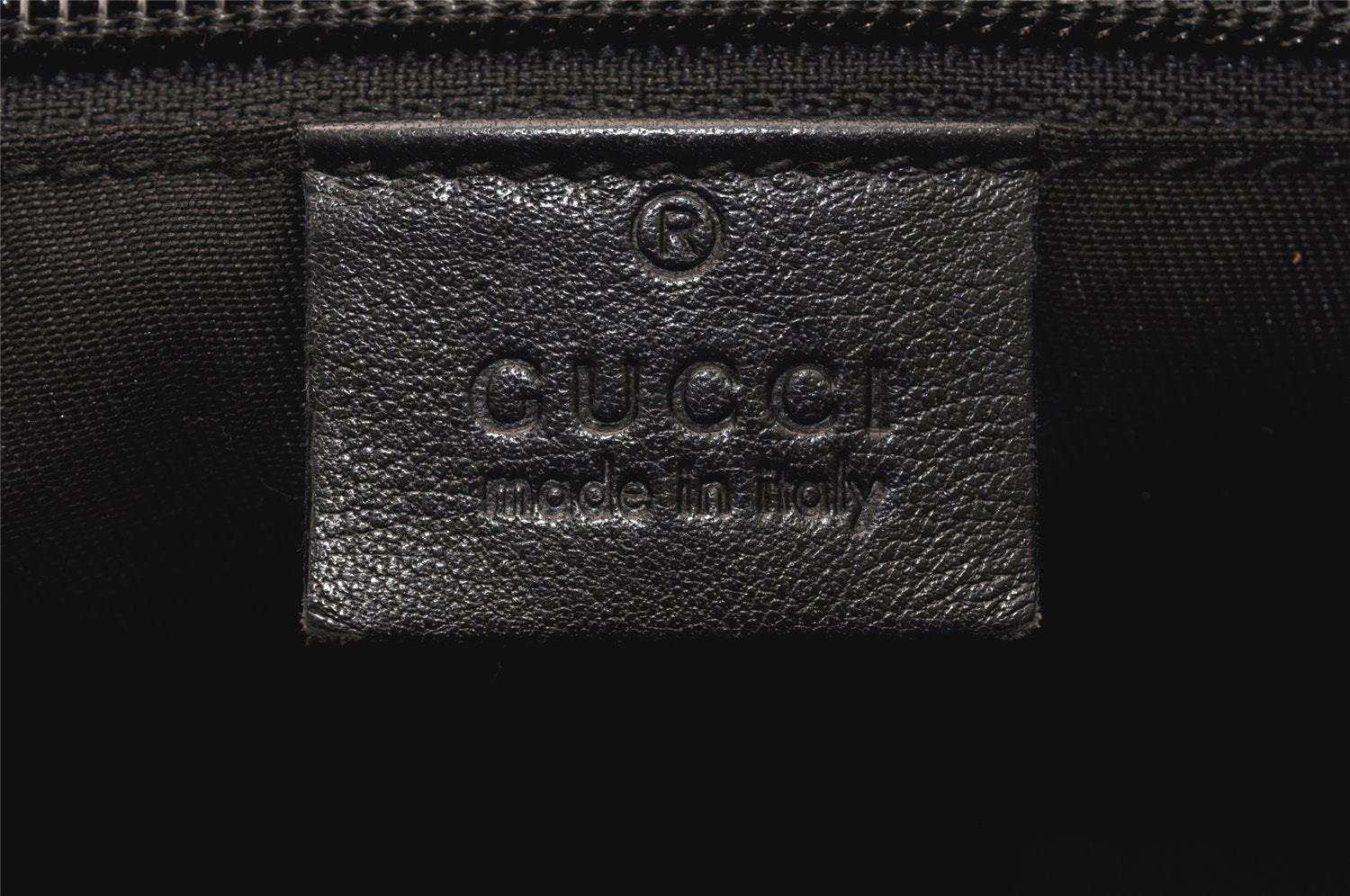 Authentic GUCCI GG Crystal Shoulder Bag PVC Leather 145857 Black Gold 5857K
