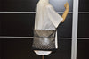 Authentic GUCCI GG Crystal Shoulder Bag PVC Leather 145857 Black Gold 5857K