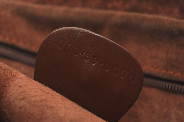 Authentic GUCCI Vintage Hand Bag Purse Leather Brown 5858I