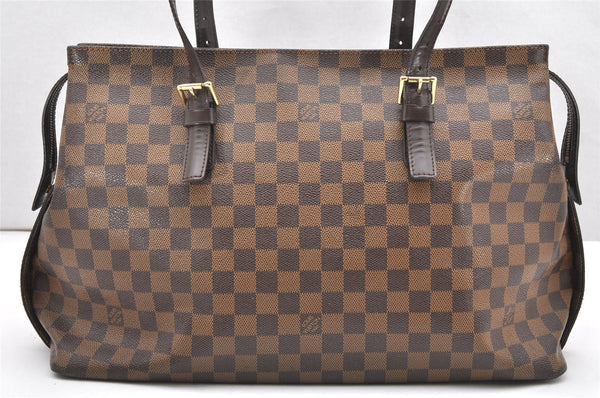 Authentic Louis Vuitton Damier Chelsea Shoulder Tote Bag N51119 LV 5859K