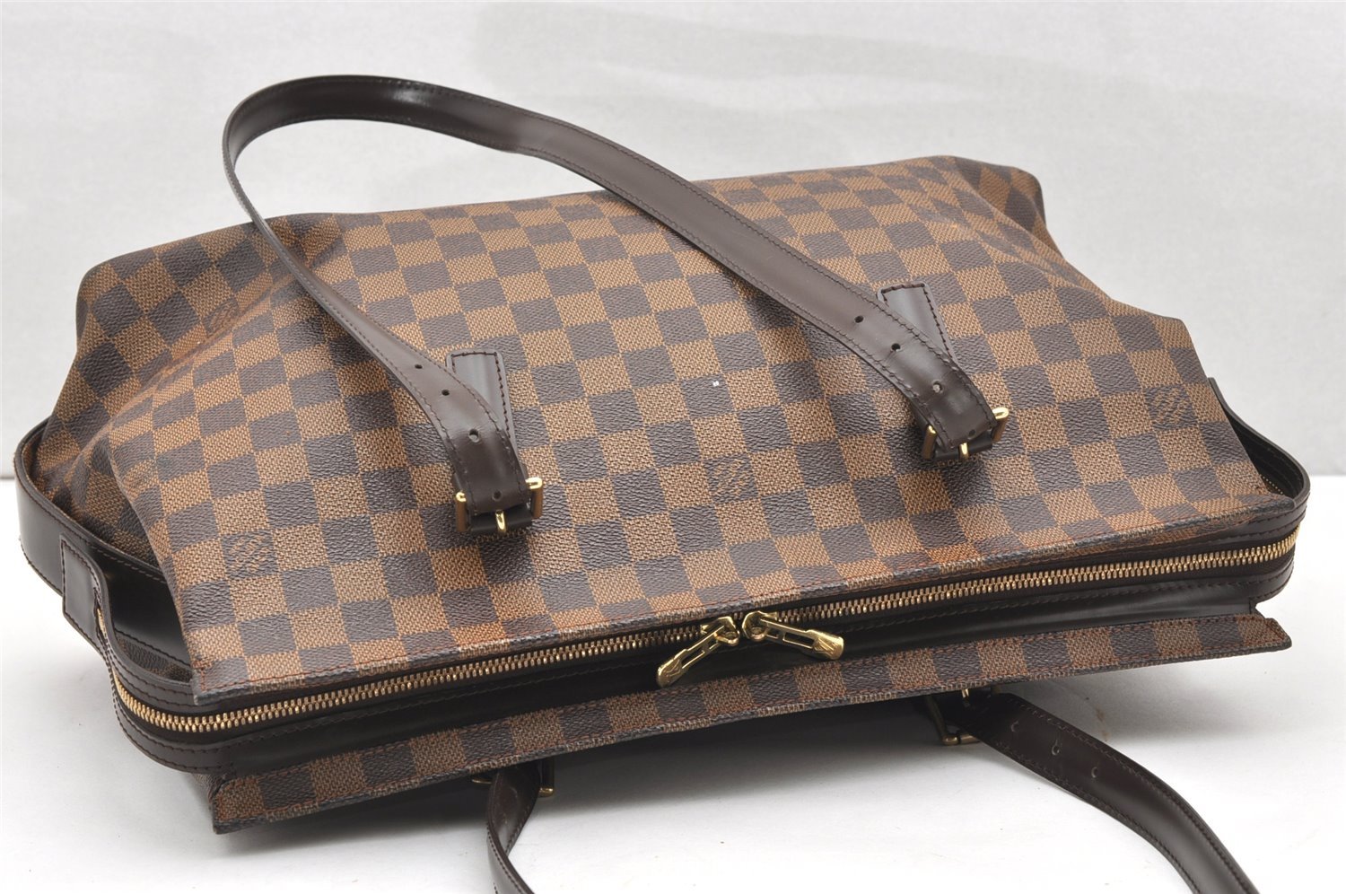 Authentic Louis Vuitton Damier Chelsea Shoulder Tote Bag N51119 LV 5859K