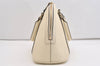 Authentic GUCCI Micro Guccissima GG Leather 2Way Hand Bag 449663 White 5860J