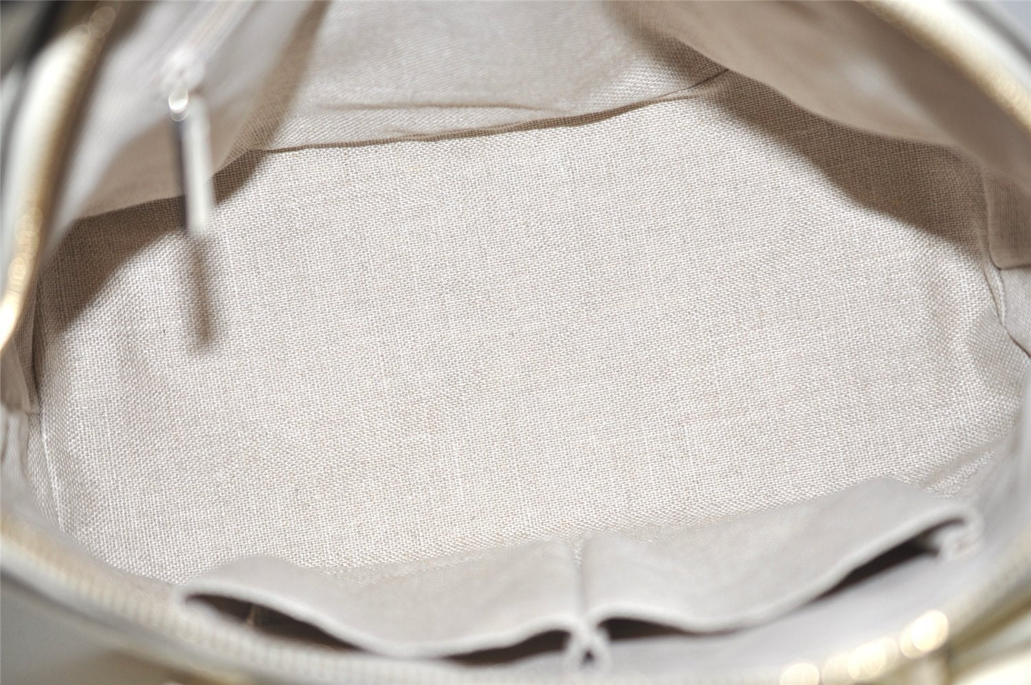 Authentic GUCCI Micro Guccissima GG Leather 2Way Hand Bag 449663 White 5860J