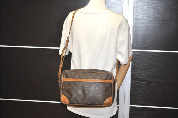 Authentic Louis Vuitton Monogram Trocadero 30 Shoulder Cross Bag M51272 LV 5862I