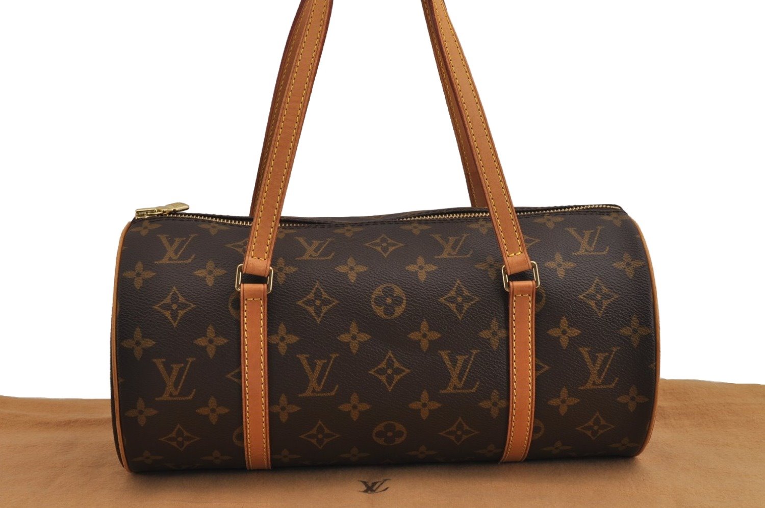 Authentic Louis Vuitton Monogram Papillon 30 Hand Bag M51385 LV 5862J