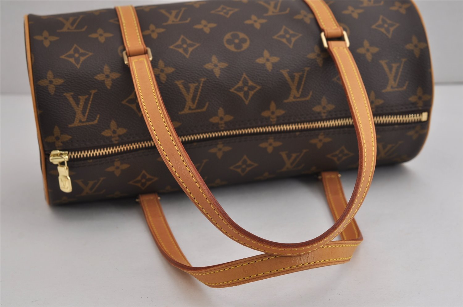 Authentic Louis Vuitton Monogram Papillon 30 Hand Bag M51385 LV 5862J