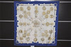 Authentic HERMES Carre 90 Scarf "Cuivreries" Silk Blue 5862K