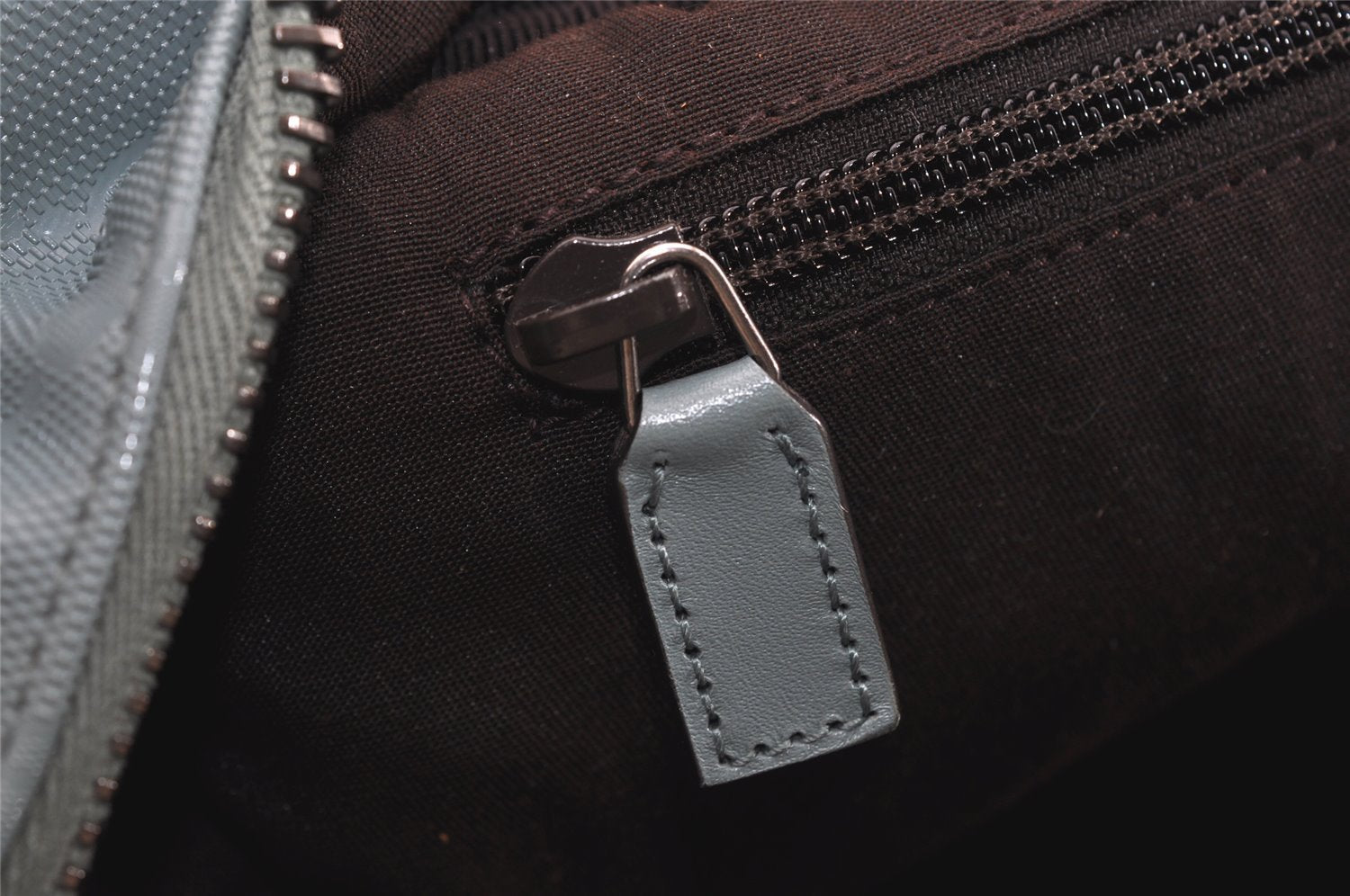 Authentic GUCCI Impreme 2Way Boston Bag GG PVC Leather 374769 Light Blue 5865J