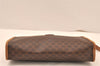 Authentic CELINE Macadam Blason Pattern Clutch Hand Bag PVC Leather Brown 5868K