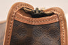 Authentic CELINE Macadam Blason Pattern Clutch Hand Bag PVC Leather Brown 5868K